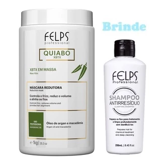 Felps Xbtx De Okra Em Massa Óleo De Argan E Macadâmia 1kg