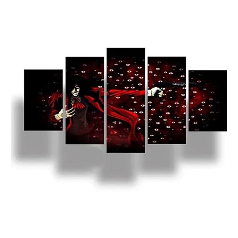 Quadro Decorativo Hellsing Ultimate Fanart Personagens