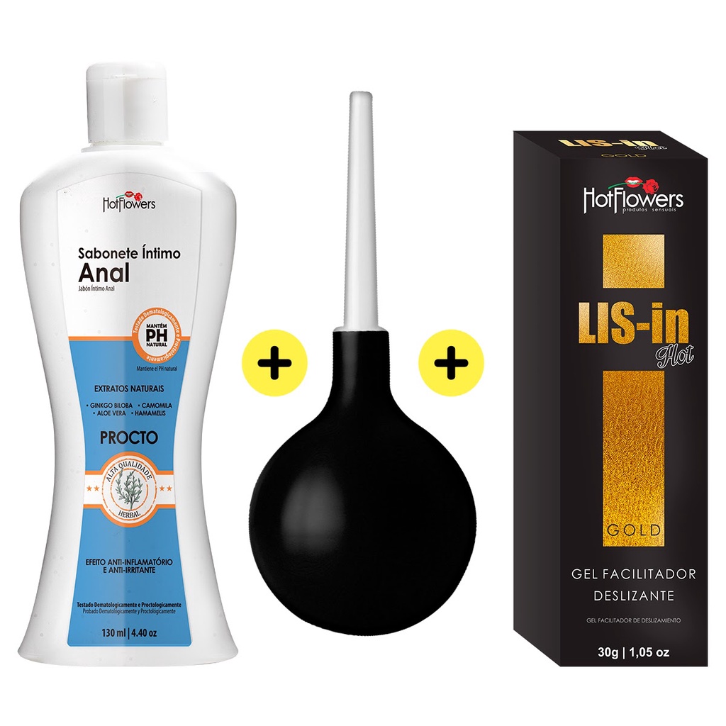 Lis In Gold Lubrificante Anestésico Ducha Higiênica Íntima Chuca Xuca e ...