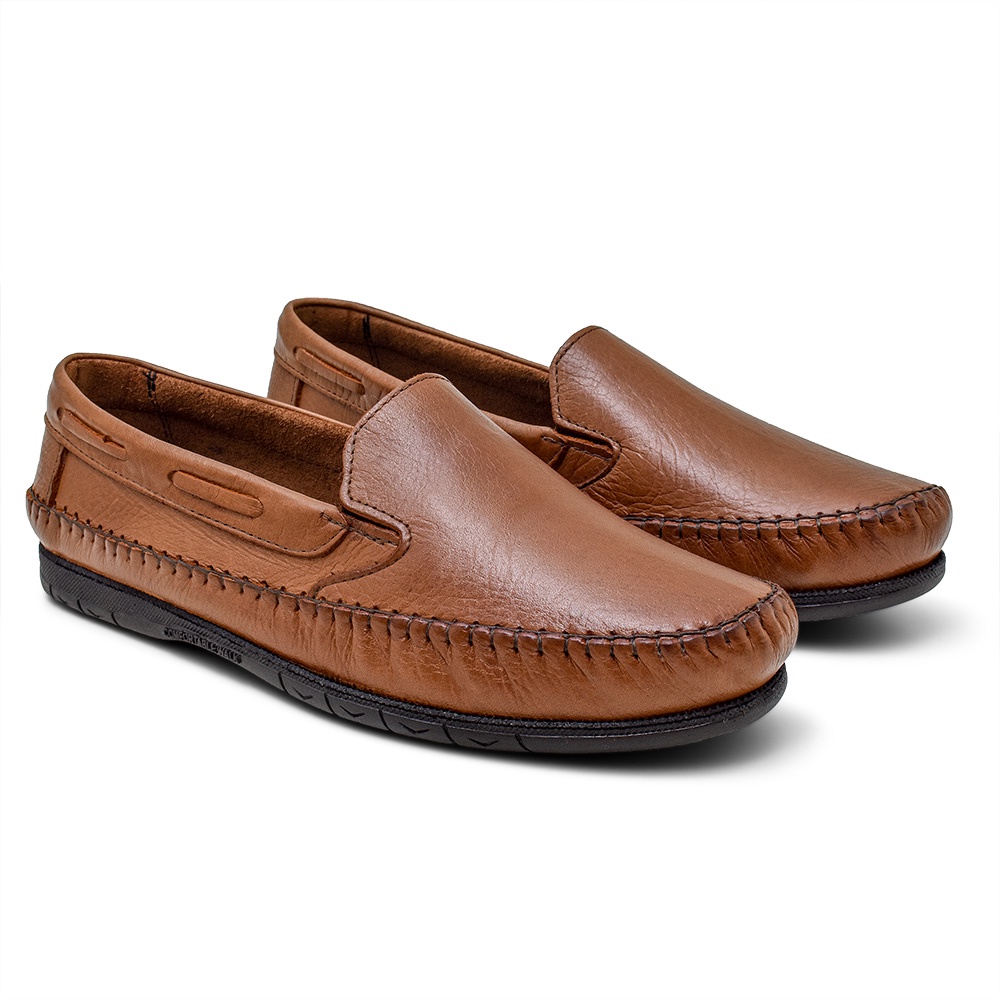 Sapatilha Mocassim Masculina Em Couro Leg Timo Shopee Brasil