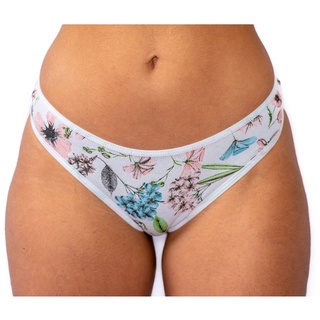 kit 10 Calcinhas Tanga Viés LISAS/ESTAMPADAS de Algodão Conforto
