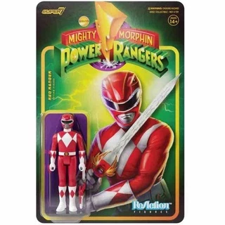 ReAction Mighty Morphin Power Rangers Red Ranger 1 SUPER7