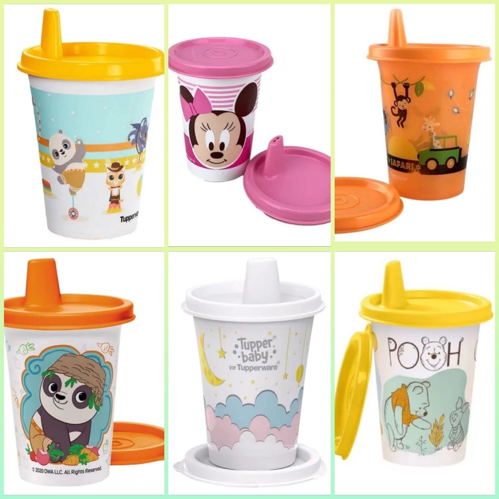 Copos Tupperware Original Infantil copinho com bico Bebê 200ml Copo de ...
