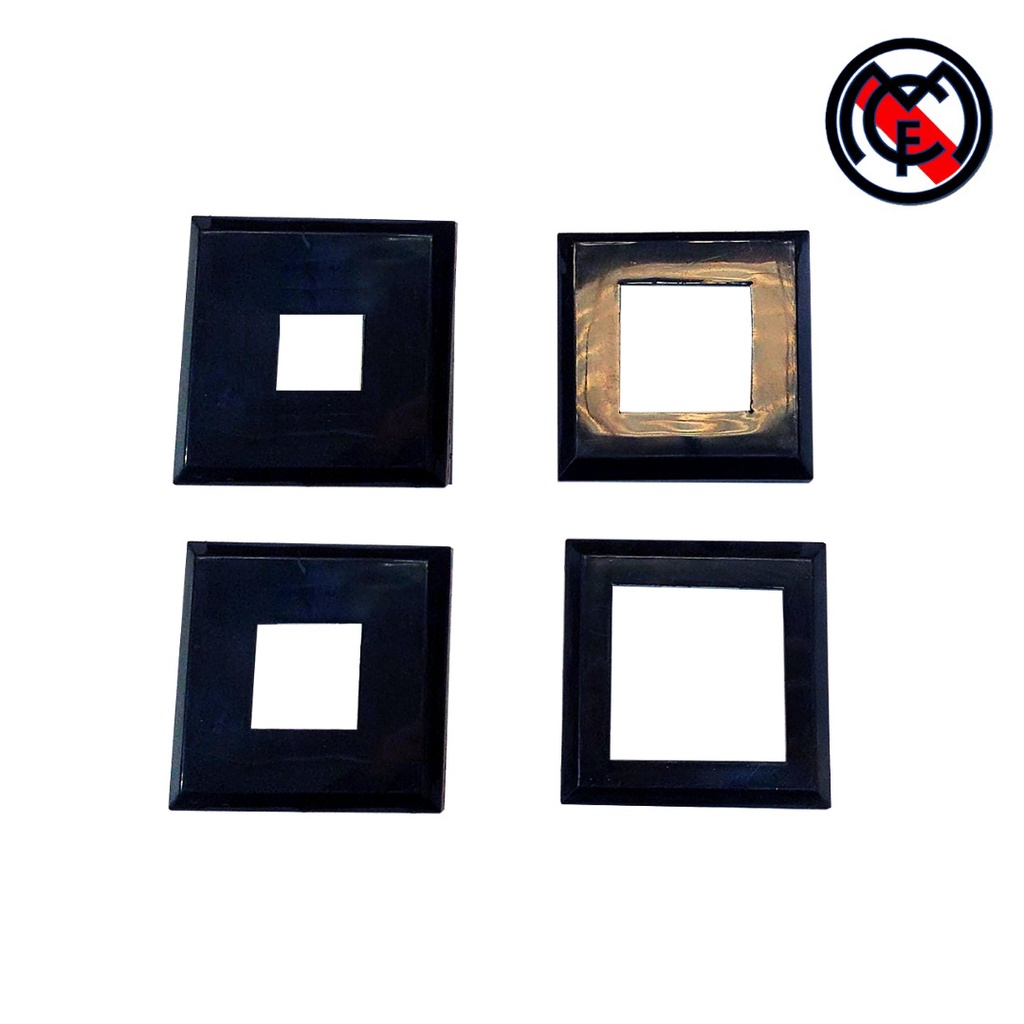 Canopla de pvc para acabamento de tubos quadrados. | Shopee Brasil