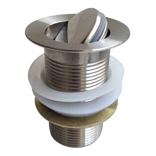 Válvula Inox 1 1/4 Ralo de Pia para Banheiro Lavatório Cuba Lavabo Escoamento 40mm