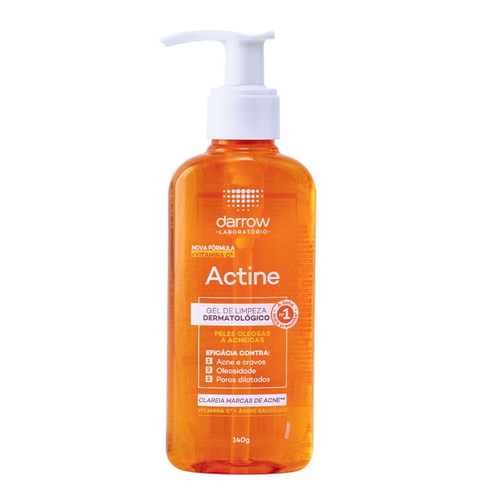 Sabonete Gel De Limpeza Actine Darrow Pele Oleosa Acneica 140g | Shopee ...