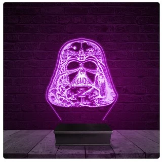 Luminária e Abajur Acrílico Led - Darth Vader Star wars 01