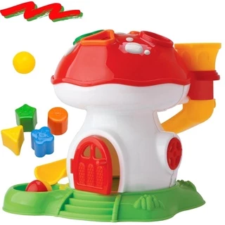 Brinquedo Cogumelo Didático E Educativo Baby Montar Encaixar