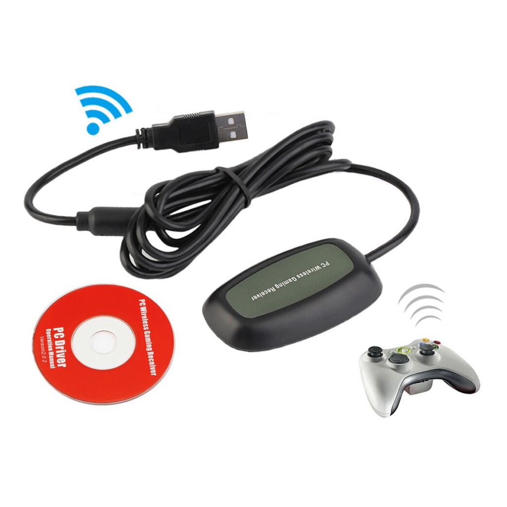 Gamepad sem fio para Microsoft Xbox, Adaptador PC, Receptor USB