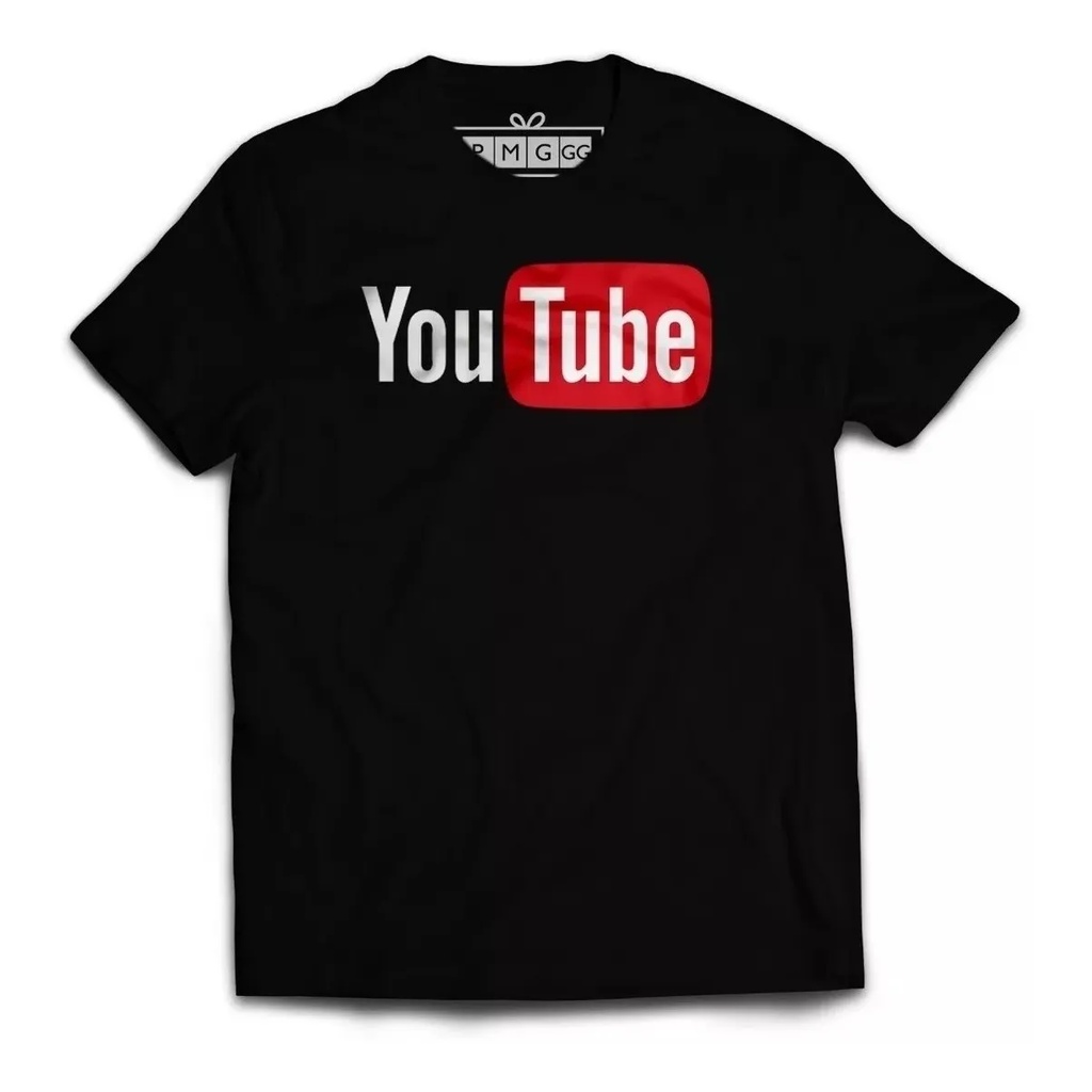 Camiseta Camisa Youtube Logo Video Youtuber Entretenimento Shopee Brasil