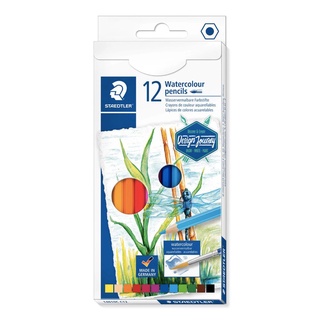 Lápis de Cor Aquarelável STAEDTLER Com 12 Cores - Design Journey