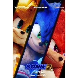 Quadro Sonic 2 O Filme 2022 Knuckles Pôster C/ Moldura A3