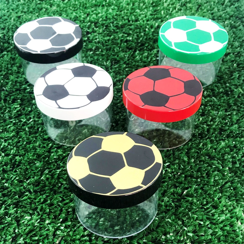 Kit C/ 10 Potes Acrílico 5,4cm Bola de Futebol Lembrancinha | Shopee Brasil