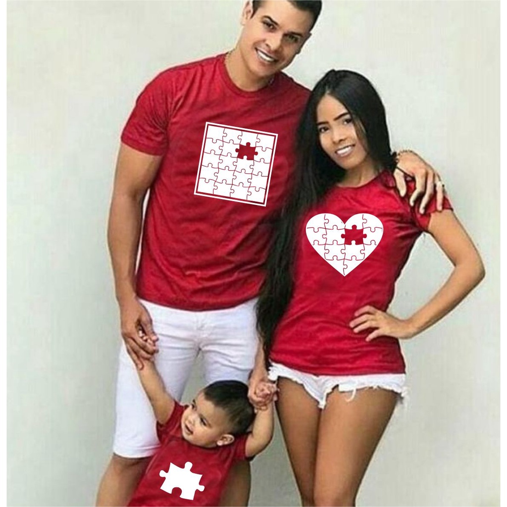 Kit Tal Familia Quebra Cabeca Faltando Peça Mae Pai Filho Filha