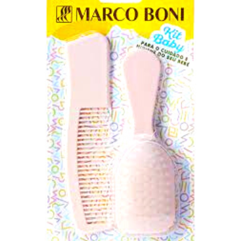 MARCO BONI: Kit Light 2 unidades (1 Escova de cabelo e 1 Pente) Marco Boni  (BLACK PINK FRIDAY na COMEPI! Aproveite as ofertas por tempo limitado!)