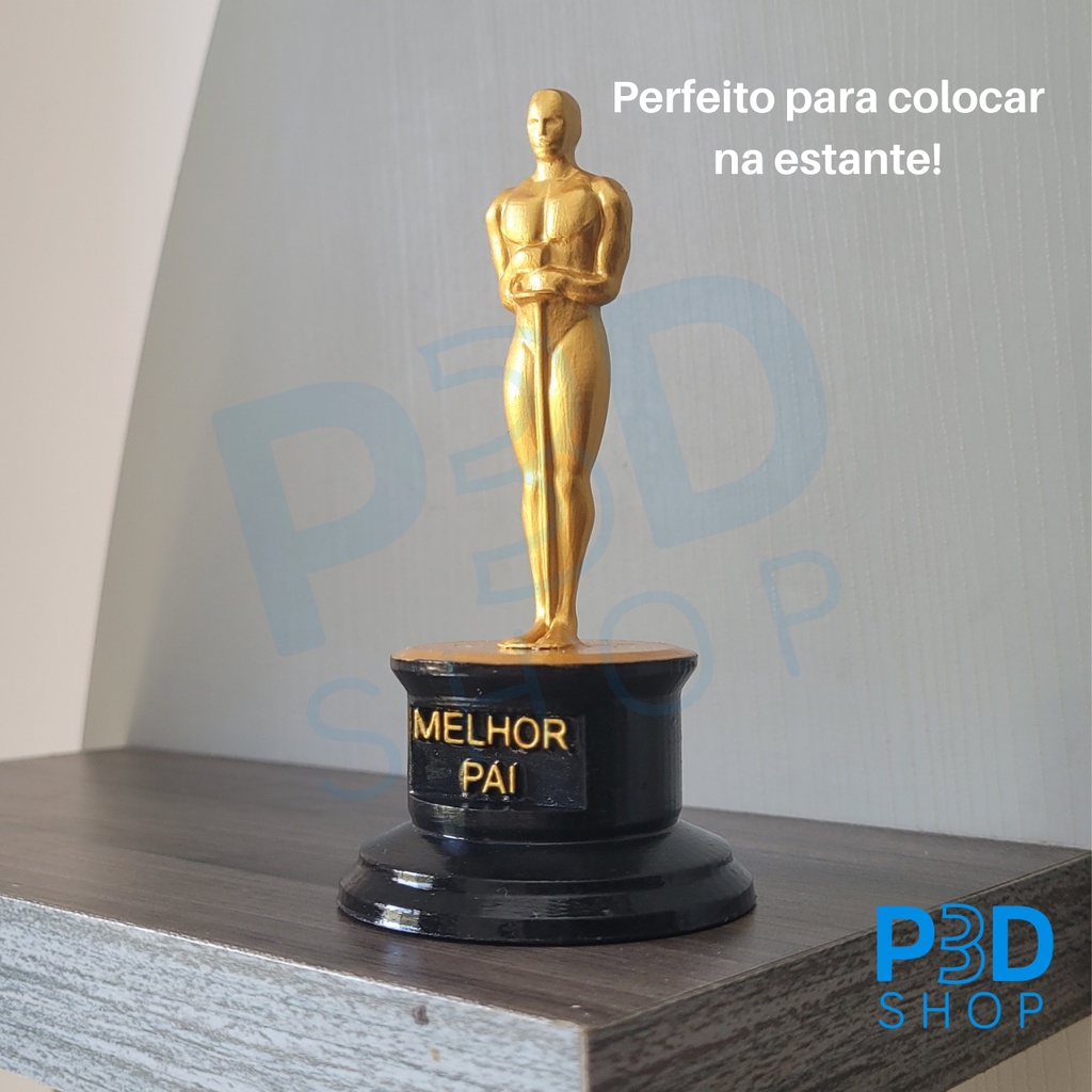 Oscar miniatura personalizado com frase para presente