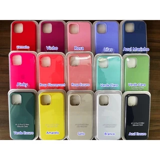 Capa Capinha Silicone para iPhone 7/8 G.7/8 Plus .XR. 11 PRO.11PRO MAX.12MINI.12 PRO.12 PRO MAX.