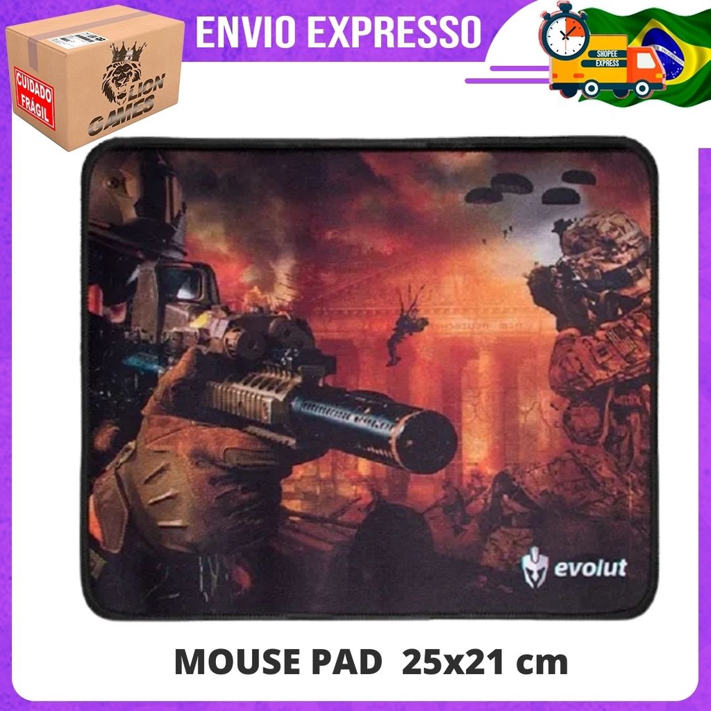 Mouse Pad Gamer Free Fire Next Antiderrapante Pequeno Estampado Tamanho  200x220x3 em Promoção na Americanas