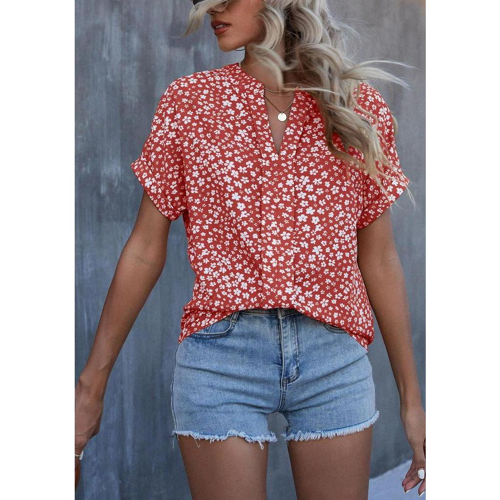 Moda V Blusas De Pullover De Pescoço Em Para Mulheres 2023 Summer New Solid  Short Sleeve Hollow Out Casual Shirt Mujer Elegantes