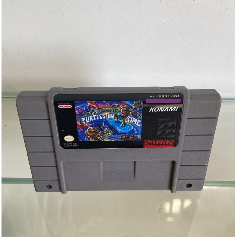 Tartarugas ninjas Turtles in time snes super Nintendo