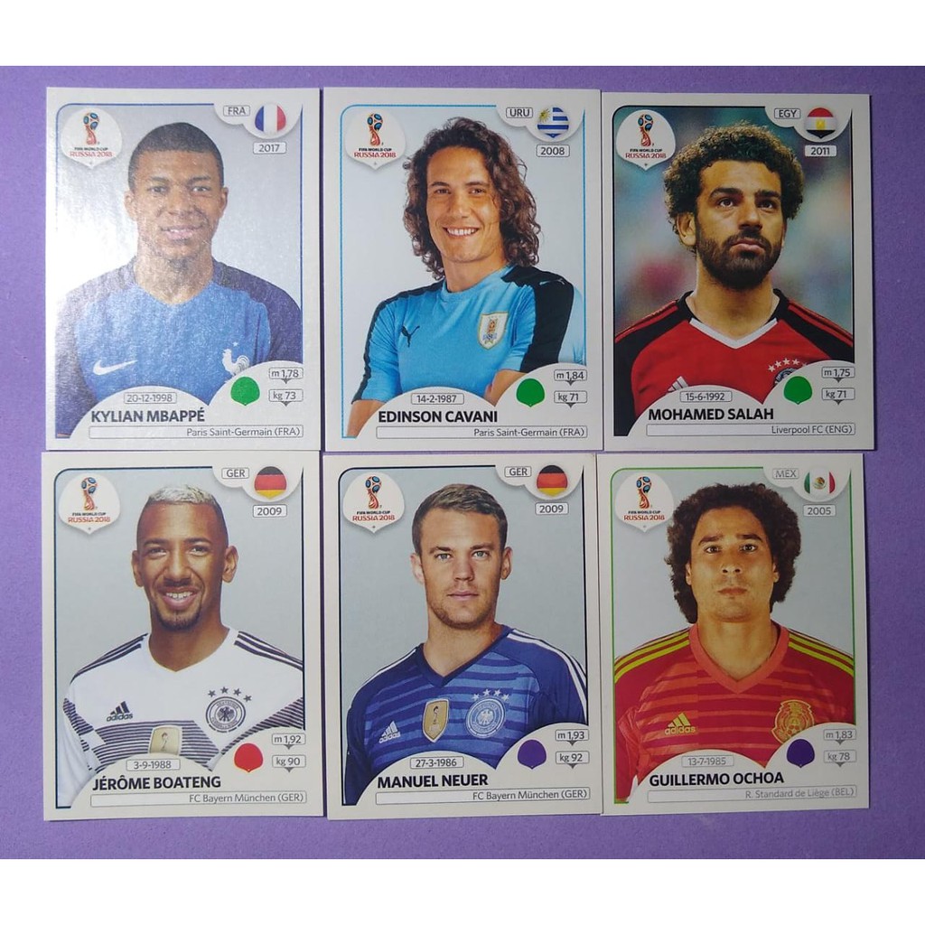 Figurinhas Copa Do Mundo 2018 Mbappé