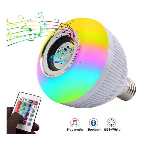 Lâmpada Luz Led Rgb Bluetooth Caixa Som + Controle Dubai | Shopee