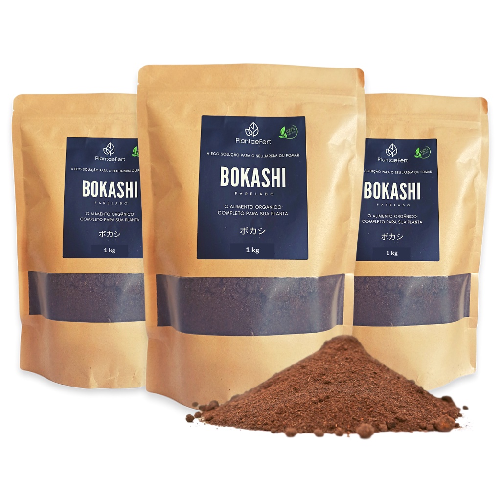Fertilizante Grow Adubo Bokashi 3 Kg Para Vasos, Hortas, Jardins