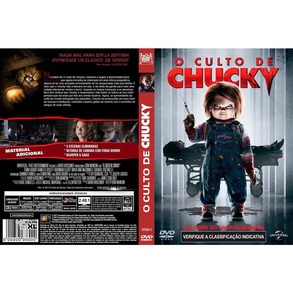 Quadro Pôster Filme o Culto de Chucky 2017 60x90
