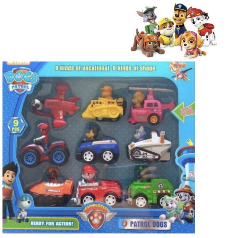 Comprar Kit Patrulha Pata 9 Carros - Brinquedos Para Crianças