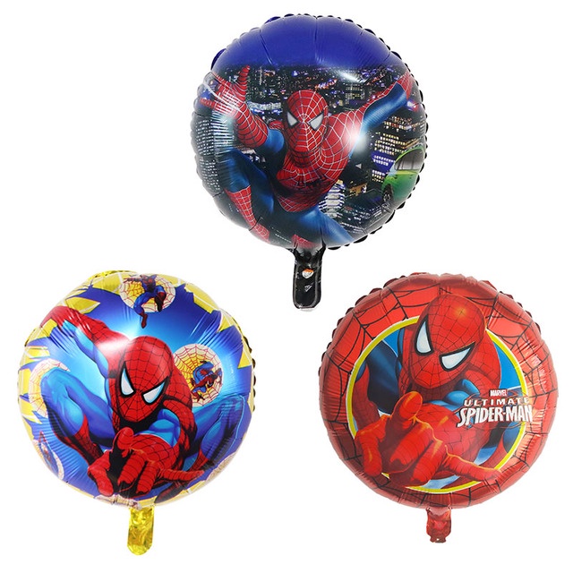 10 Balão Metalizado Personagem Homem Aranha | Shopee Brasil