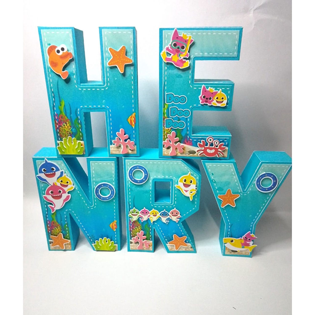 Kit 5 Letras Personalizadas 3D