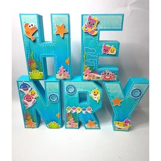 Kit 5 Letras Personalizadas 3D