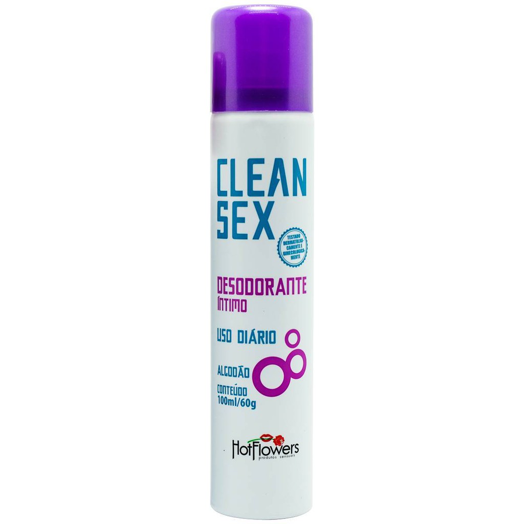 Desodorante Intimo Toque Seco Clean Sex Clean Sex 100ml Shopee Brasil 