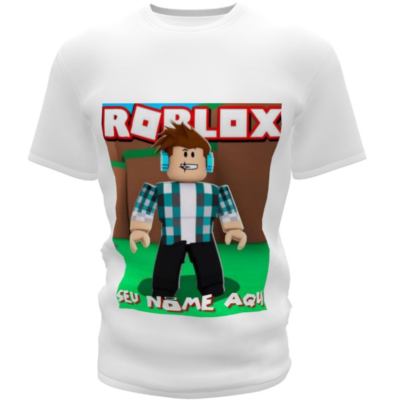 Camisa Infantil Personalizada Roblox