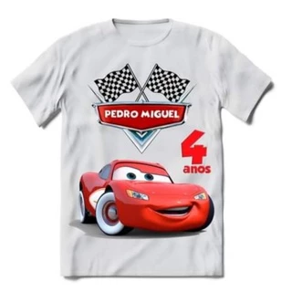 Camiseta infantil Personalizada Carros