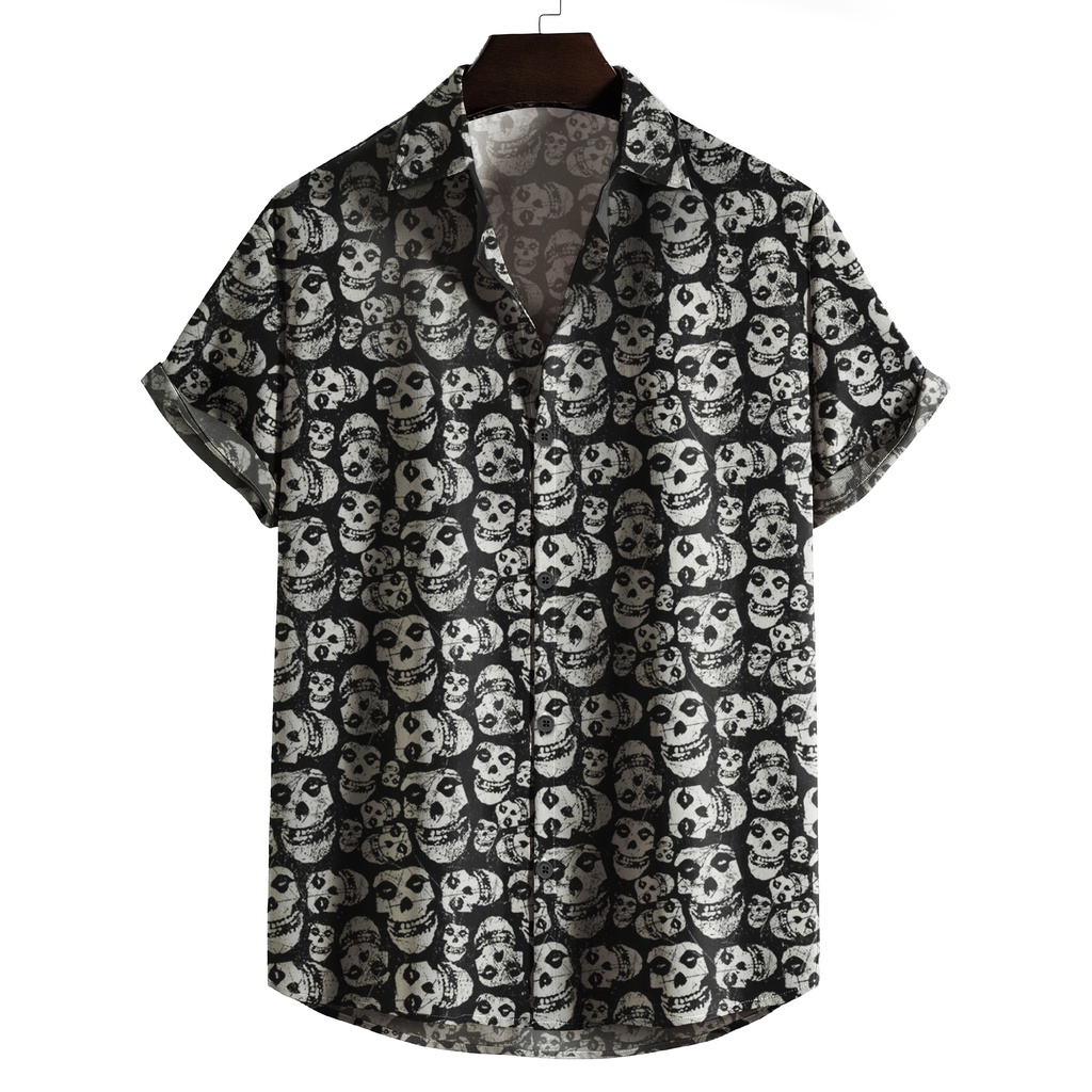 Camisa de botão Misfits estampada
