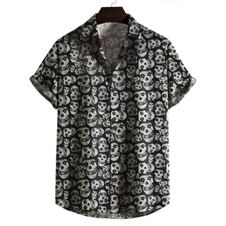 Camisa de botão Misfits estampada