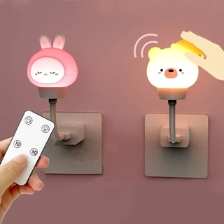 USB Lâmpada LED Noturna Luz Da Noite Do Bebê Cabeceira Urso Coelho Para Crianças O Quarto Das Decoração