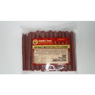 Bifinho Macio Palito - Kidelici Osso - Sabor Carne - 500g em Oferta na Shopee