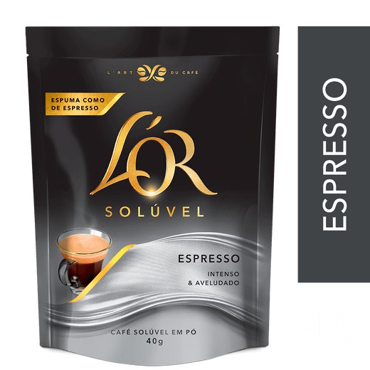 Café Lor Soluvel Espresso - Sache 40g - Intenso e aveludado