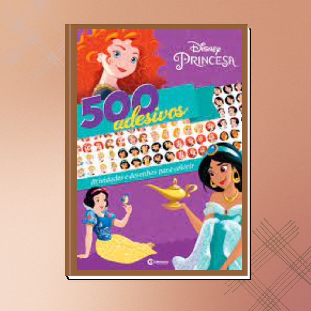 Livro Princesa 500 Adesivos Mais Atividades e Desenhos para Colorir