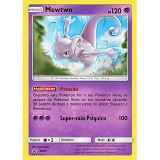 Carta Pokémon Mew Mewtwo Rara Diversos Modelos