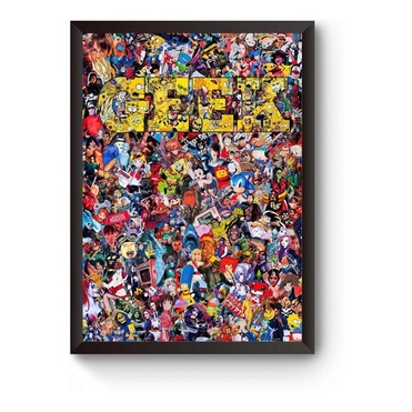 Quadro A4 Arte Universo Geek Poster Moldurado | Shopee Brasil