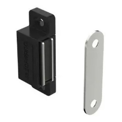 Fecho Magnetico Imã P/portas, Armários Preto 06 Pçs + Paraf
