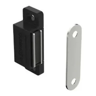 Fecho Magnetico Imã P/portas, Armários Preto 06 Pçs + Paraf