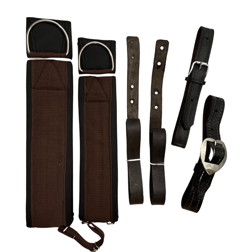 Kit Para Sela e Arreio Látego De Couro e Contra Laticos Com Barrigueira ...