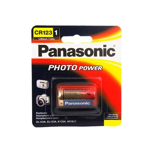 Batteria al litio CR123A 3V PANASONIC 1PZ - - Allarmi e videosorveglianza - Mirandola