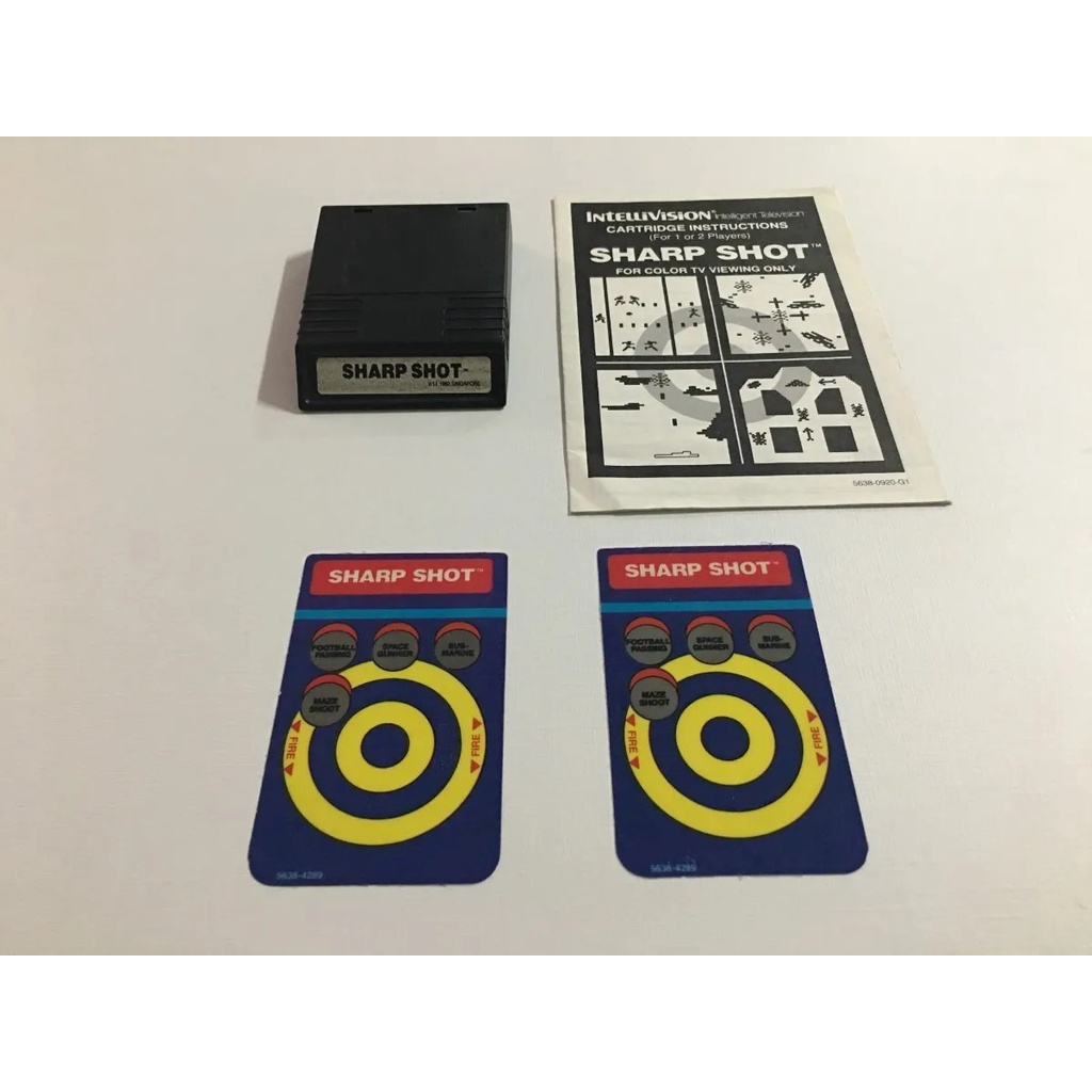Intellivision Sharp Shot Original Mattel C/ Manual Overlays | Shopee Brasil