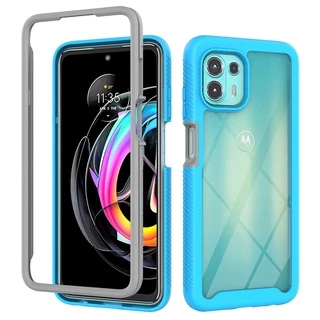Capa Protetora Híbrida Anti-Risco De Camada Dupla Anti-Risco Para Motorola Edge 20 Lite
