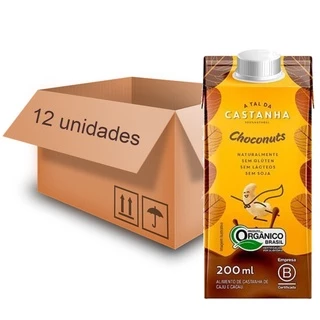 12x Bebida Choconuts Sem Lactose A Tal da Castanha 200ml